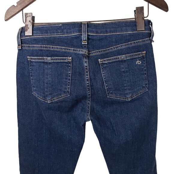 Rag & Bone Womens Stevie Capri Skinny Paz Dark Wash Jeans Size 26 Blue Denim - Picture 5 of 12